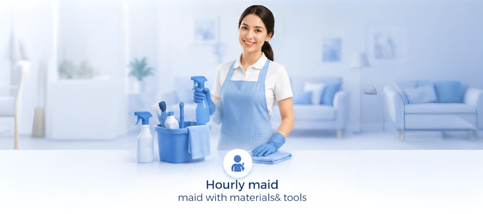 5 hours cleaning lady (with materials)